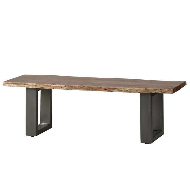 Baltic Dining Bench - 125cm - Live Edge - Solid Acacia Wood
