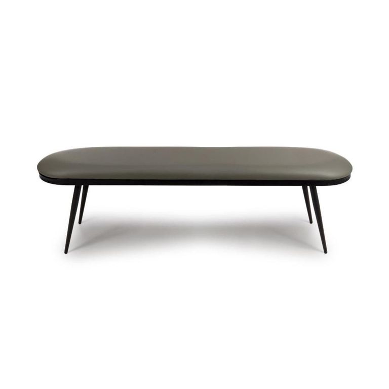 Ace Dining Bench - Grey Fabric