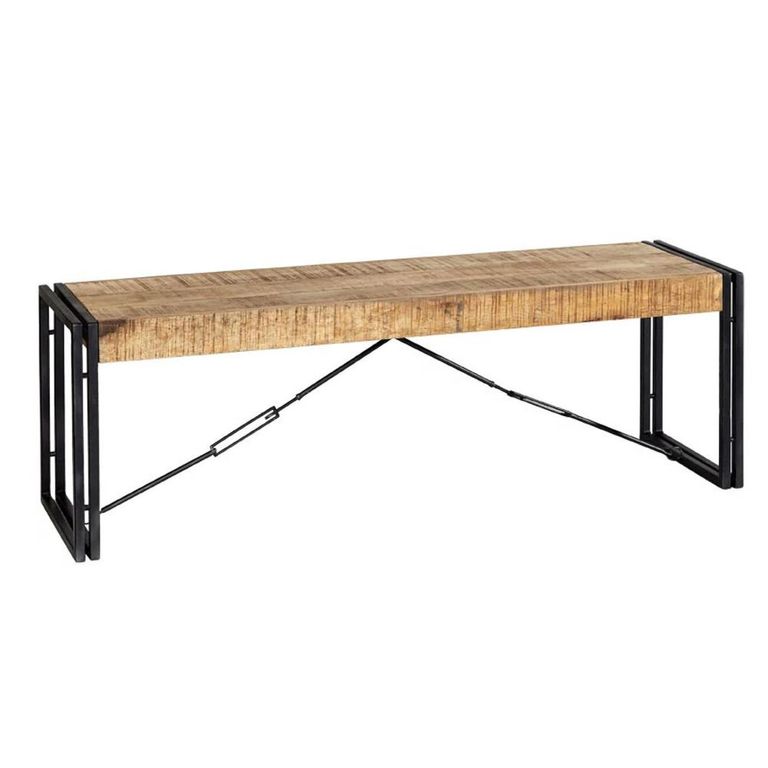 Cosmo Dining Bench - Industrial Style - Wooden and Metal