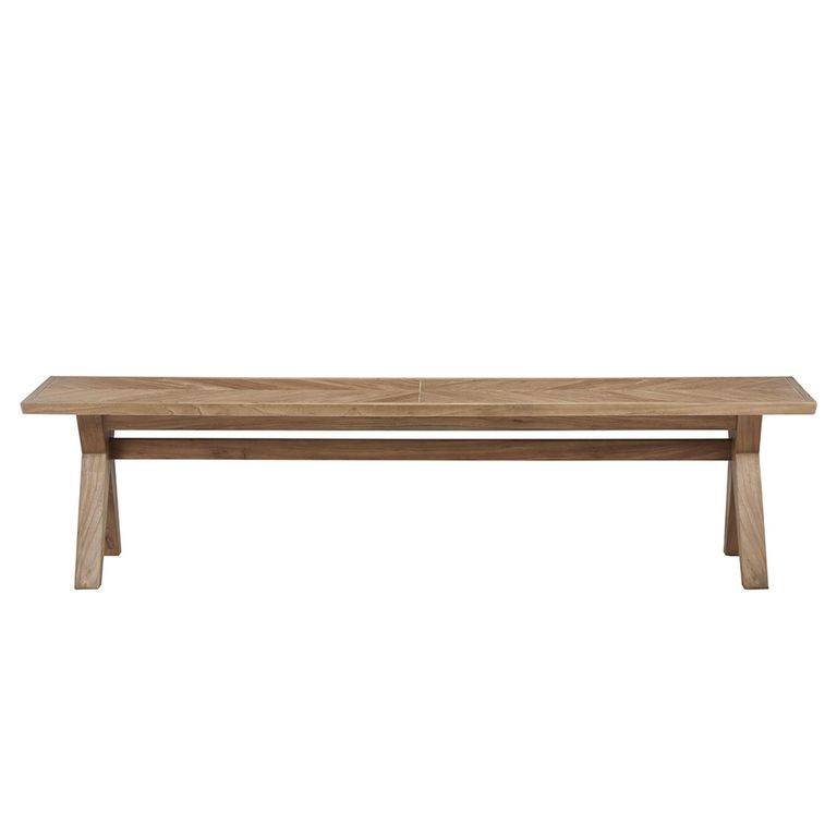 Sorrento Dining Bench - Chevron - Elm Wood