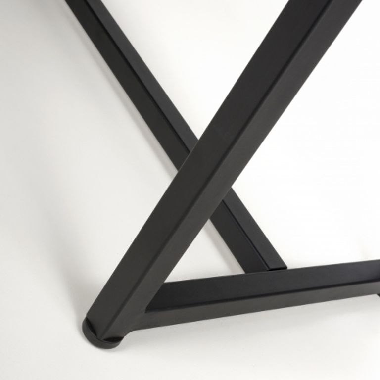 Archer Grey Leather Bench