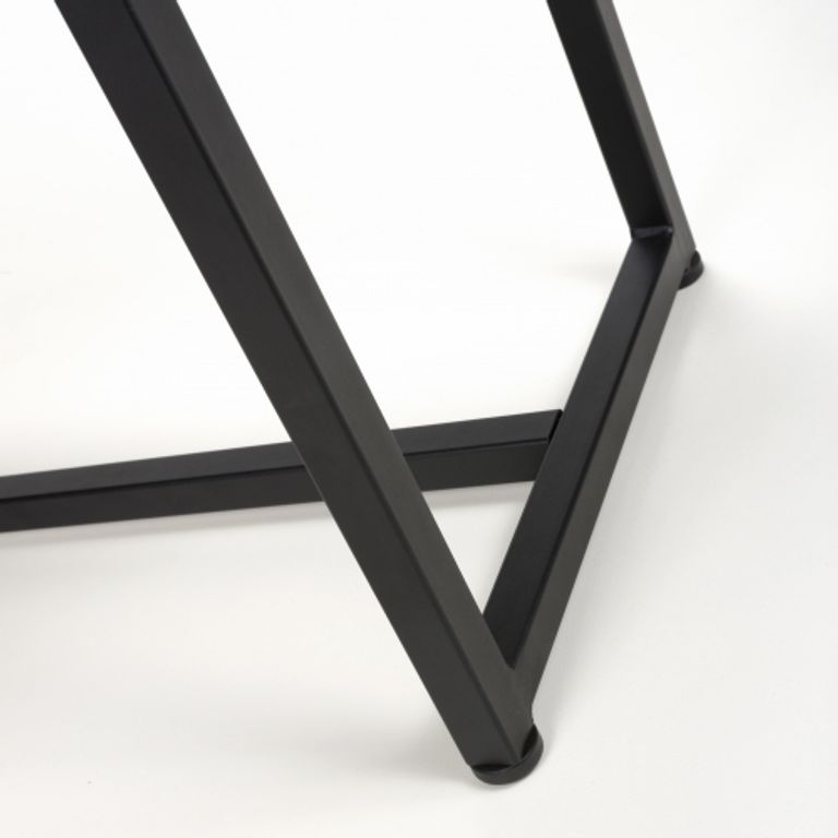 Archer Grey Leather Bench