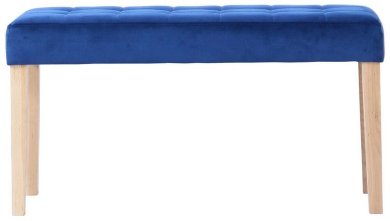 Ashbury Dining Bench - Small - Blue Fabric