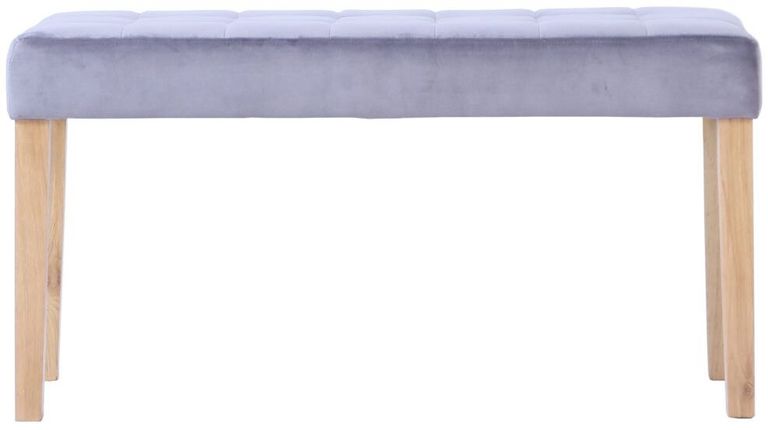 Ashbury Dining Bench - Small - Grey Fabric