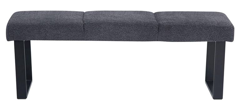 Bronx Dark Grey Fabric Dining Bench