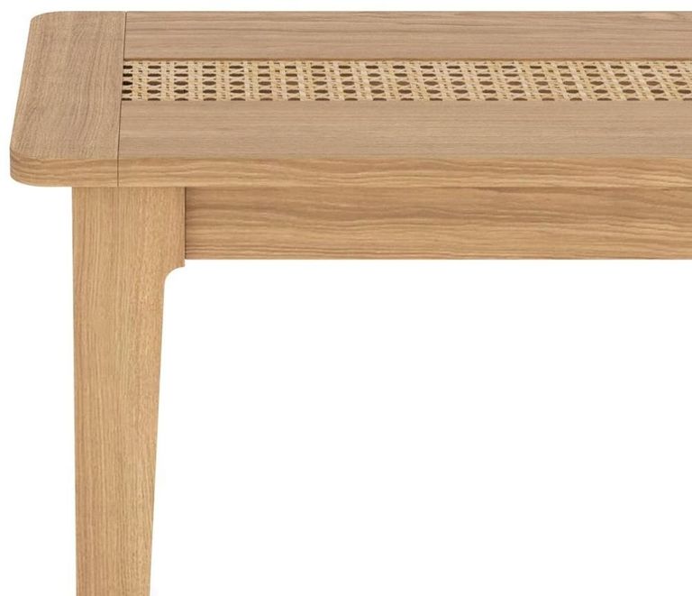 Henley Oak and Rattan Dining Bench
