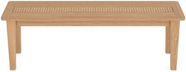 Henley Oak and Rattan Dining Bench