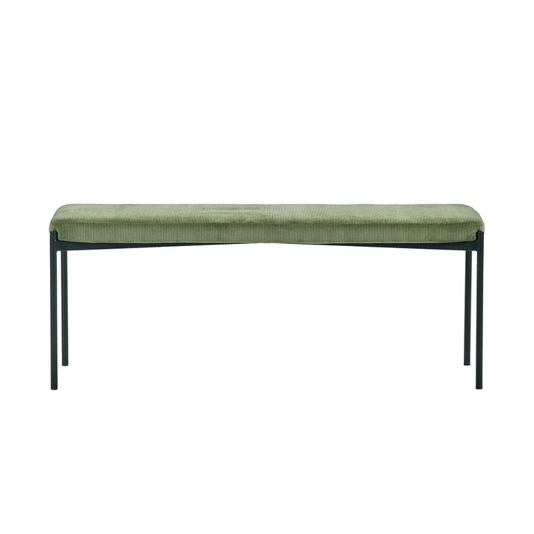 Leonie Green Fabric Dining Bench