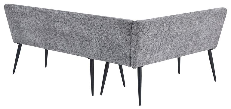 Monza Grey Fabric Corner Dining Bench - LHF