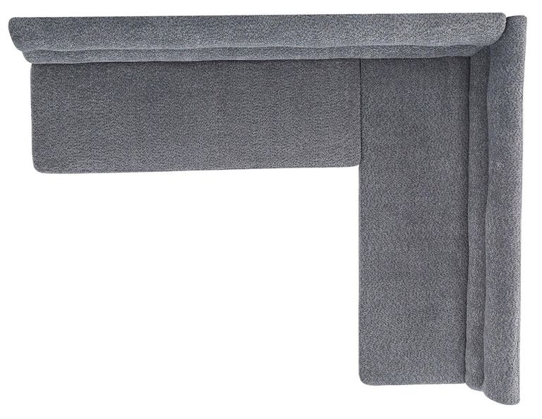 Monza Grey Fabric Corner Dining Bench - LHF