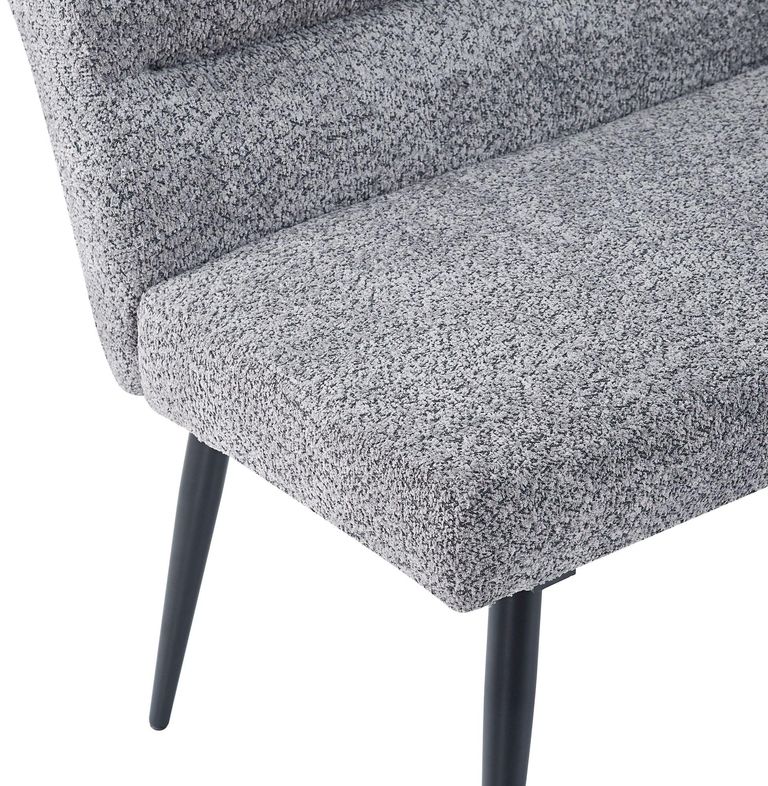 Monza Grey Fabric Corner Dining Bench - LHF