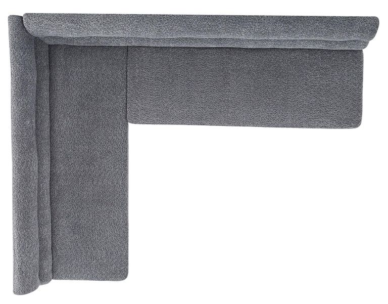 Monza Grey Fabric Corner Dining Bench - RHF