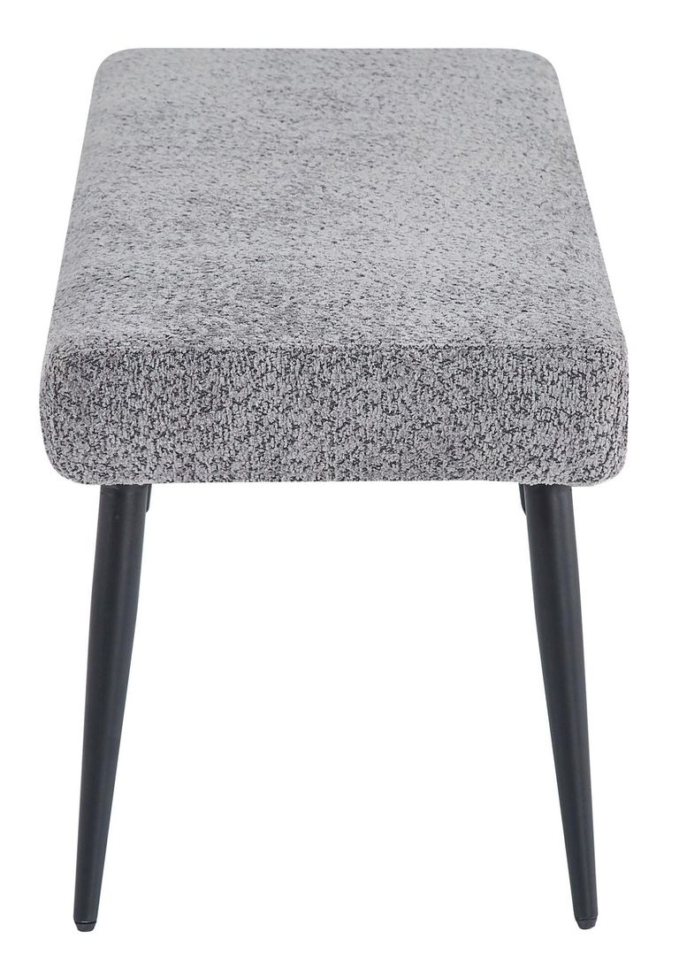 Monza Grey Fabric Dining Bench