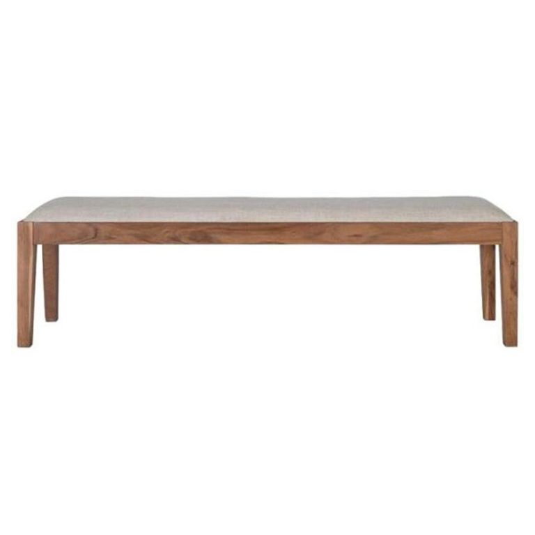 Randolph Bench - Solid Acacia Wood - Padded