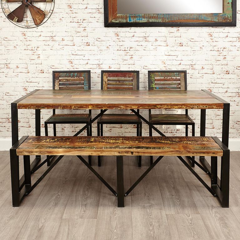 Urban Chic Reclaimed Dining Bench - Large