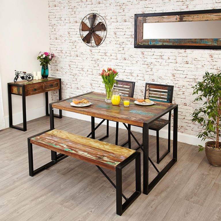 Urban Chic Reclaimed Dining Bench - Small