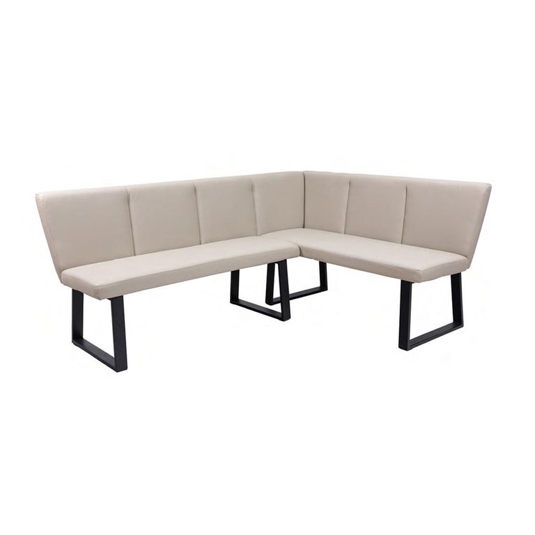 Westin Stone Faux Leather Corner Dining Bench