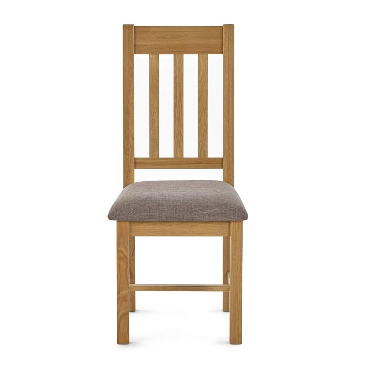 Mallory Slatted Back Dining Chair - Set of 2 - Oak