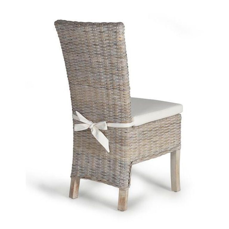 Elbing Dining Chair - Grey Rattan - Set of 2