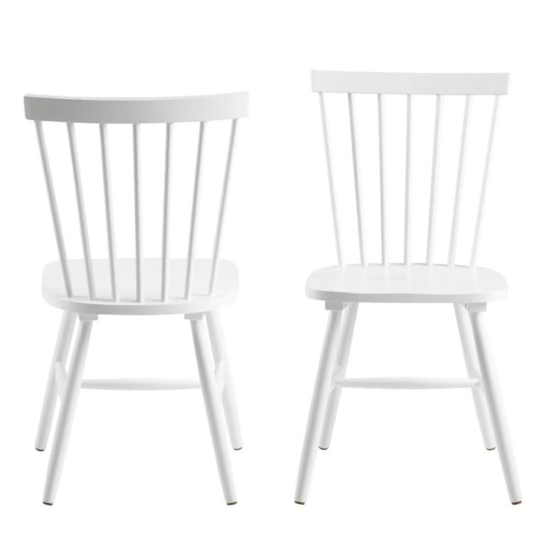 Riano Dining Chair - Set of 2 - White - Spindle