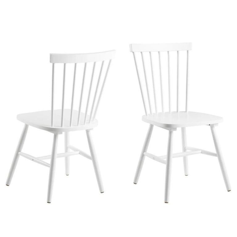 Riano Dining Chair - Set of 2 - White - Spindle