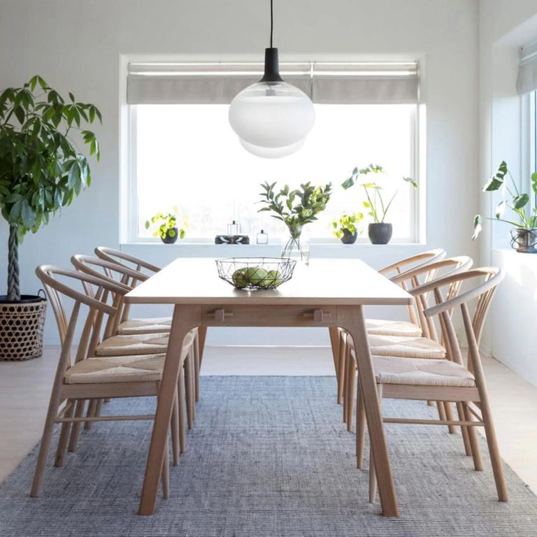 York Dining Chair - Set of 2 - Oak - Curved Back