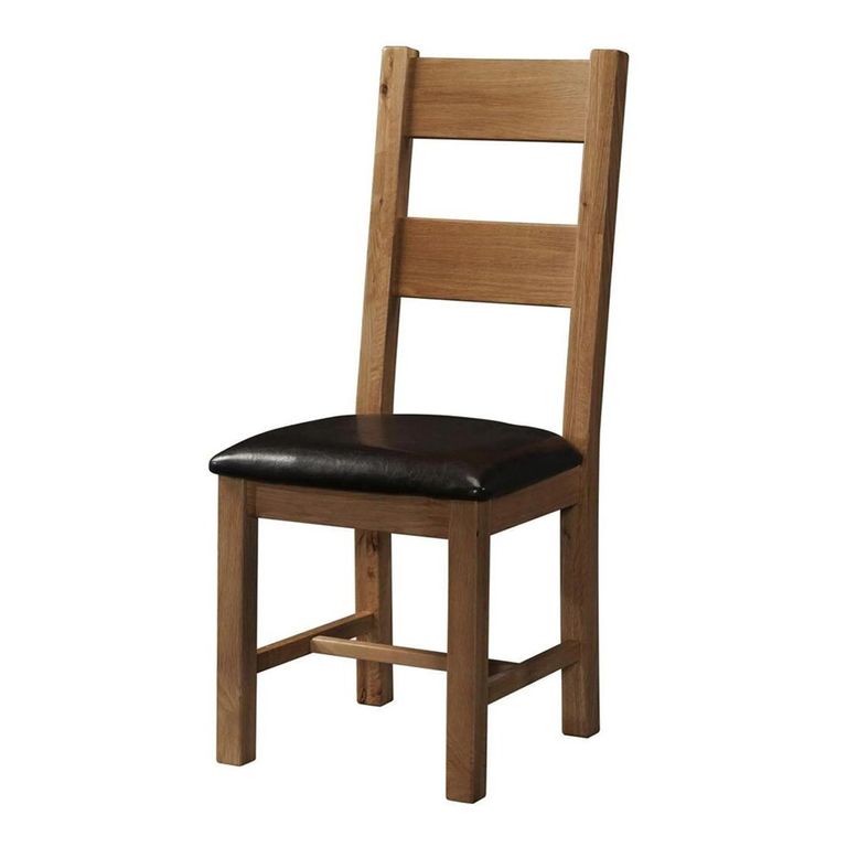 Original Dining Chair - Set of 2 - Ladder Back - Rustic Oak