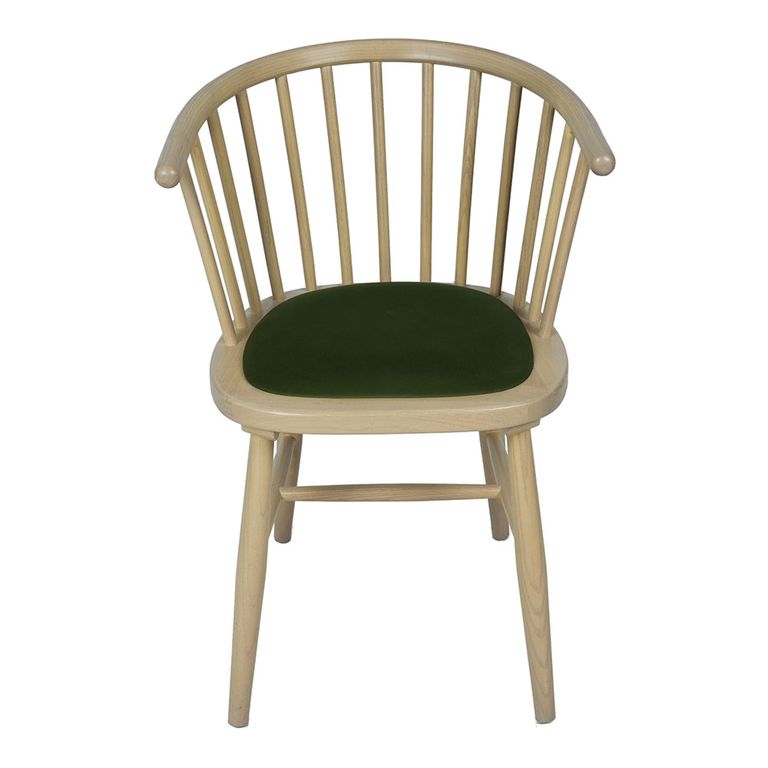 Twyford Dining Chair - Set of 2 - Green Curved