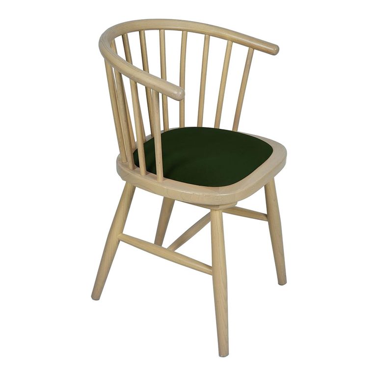 Twyford Dining Chair - Set of 2 - Green Curved
