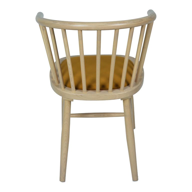 Twyford Dining Chair - Set of 2 - Mustard Curved