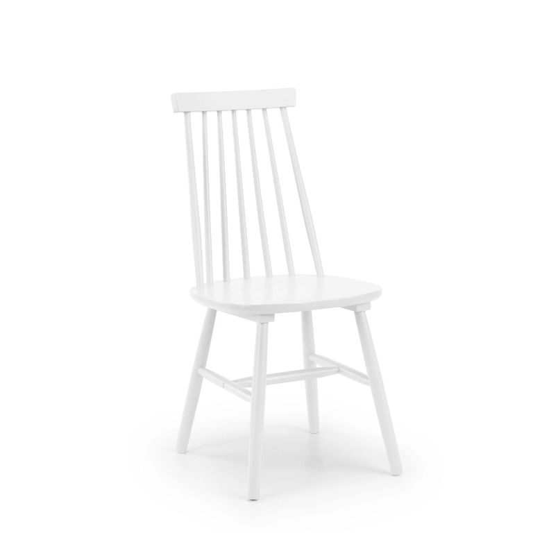 Alassio Dining Chair - Set of 2 - Spindle Back - White