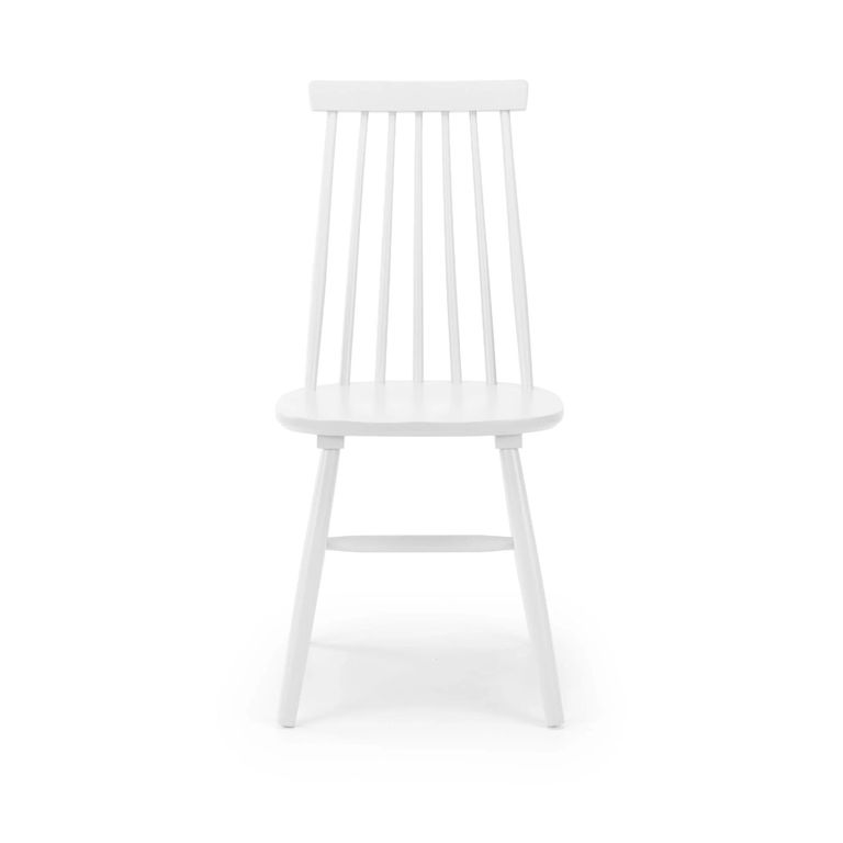 Alassio Dining Chair - Set of 2 - Spindle Back - White
