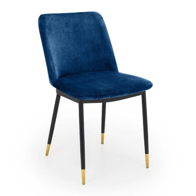 Delaunay Dining Chair - Set of 2 - Blue Fabric