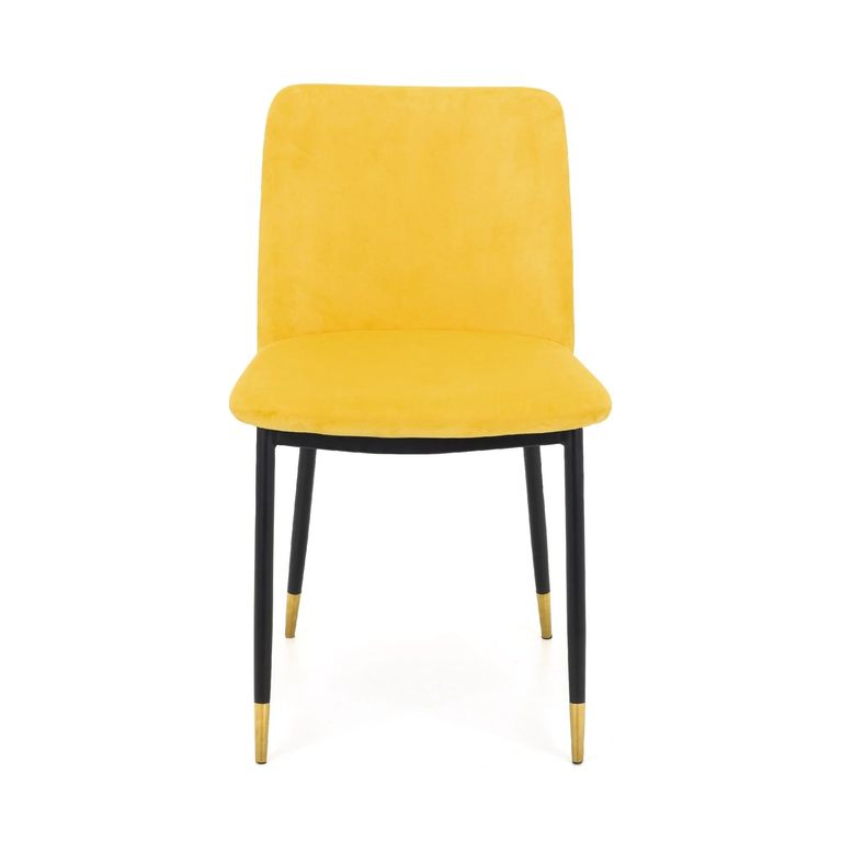 Delaunay Dining Chair - Set of 2 - Yellow Fabric