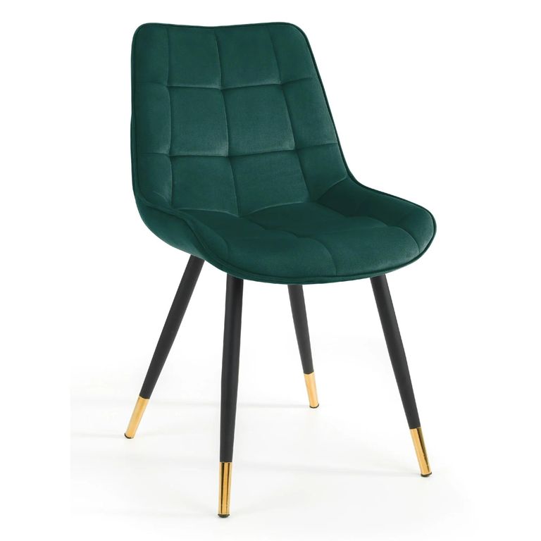 Hadid Dining Chair - Set of 2 - Green Fabric