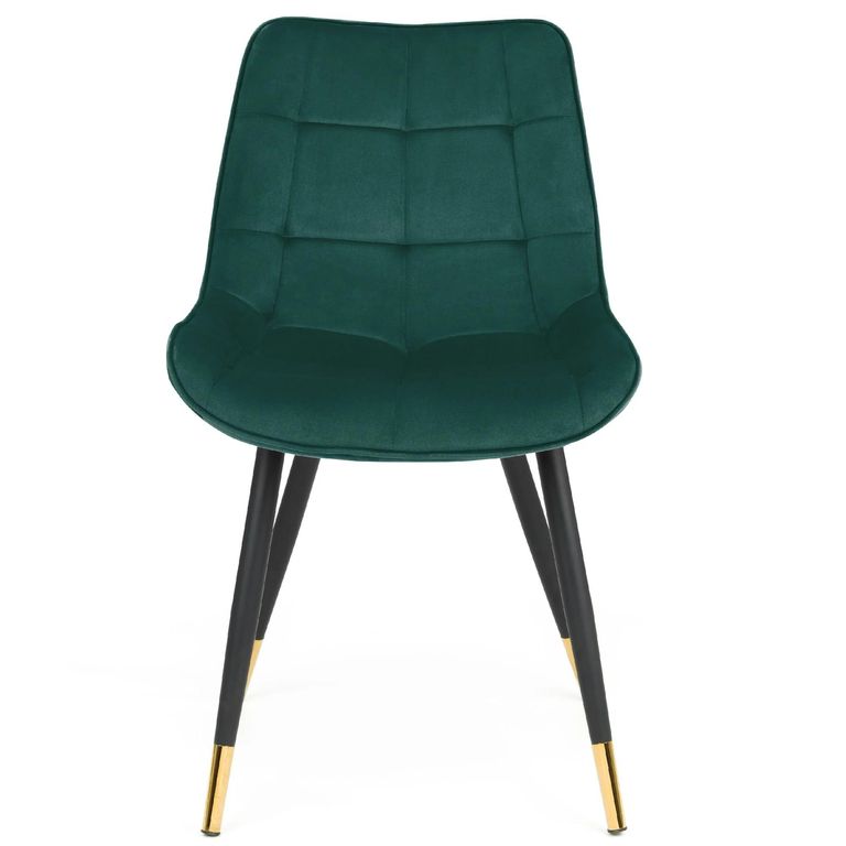 Hadid Dining Chair - Set of 2 - Green Fabric