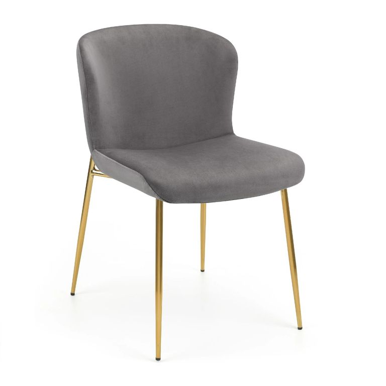 Harper Dining Chair - Set of 2 - Grey Fabric