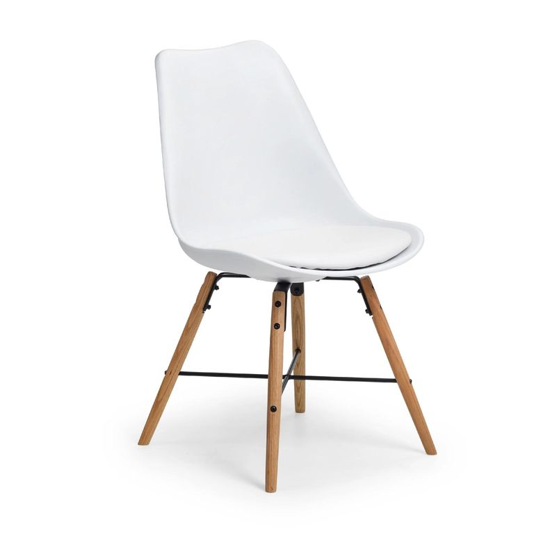 Kari Dining Chair - Set of 2 - White Faux Leather