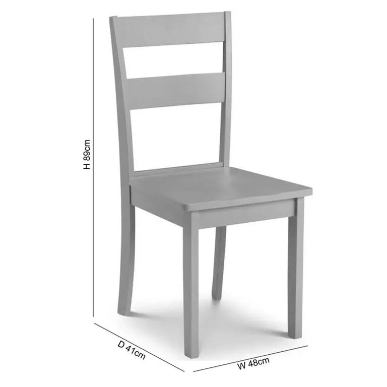 Kobe Dining Chair - Set of 2 - Lunar Grey