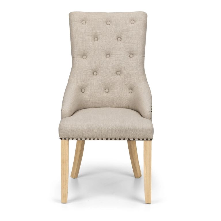 Loire Dining Chair - Set of 2 - Oatmeal Fabric
