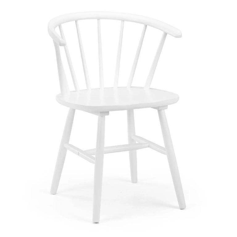 Modena Dining Chair - Set of 2 - Spindle Back - White