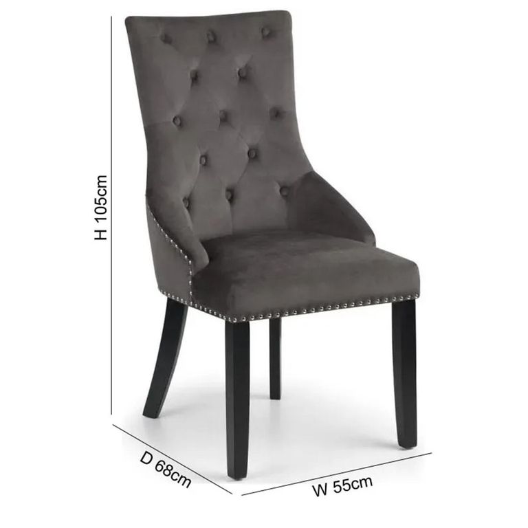 Veneto Dining Chair - Set of 2 - Grey