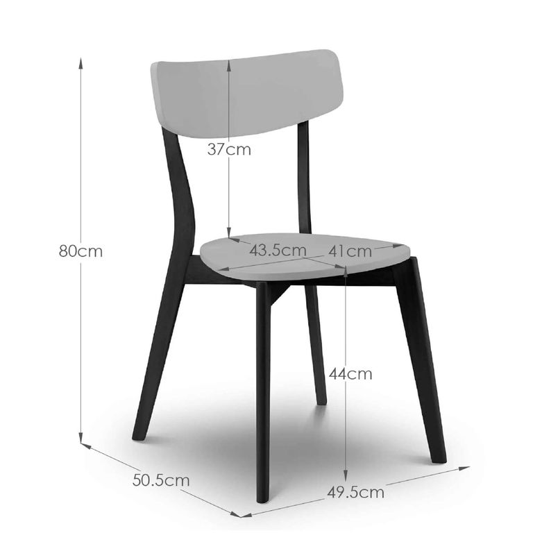 Casa Dining Chair - Set of 2 - Grey