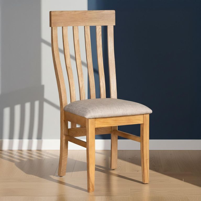 Nimbus Dining Chair - Set of 2 - Slatted Back - Oak