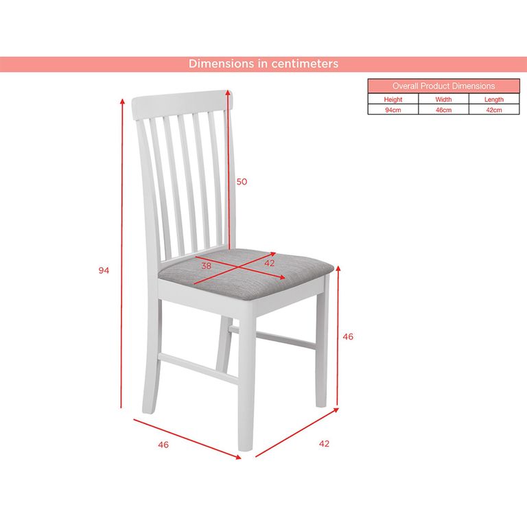 Altona Dining Chair - Set of 2 - Grey