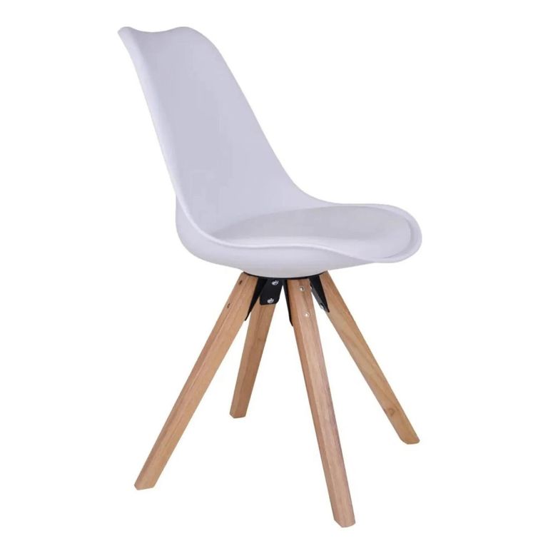 Bergen Dining Chair - Set of 2 - White Faux Leather