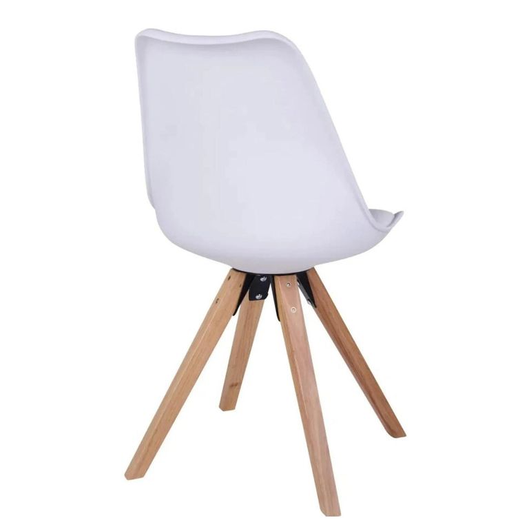 Bergen Dining Chair - Set of 2 - White Faux Leather