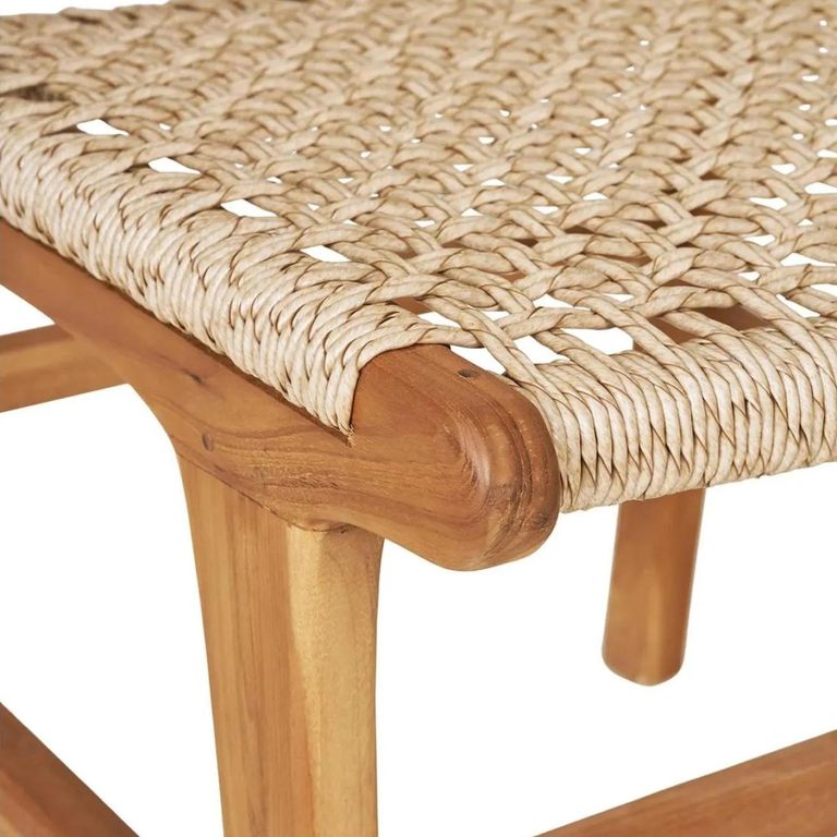 Derby Dining Chair - Set of 2 - Natural Teak Wood & Polyrattan