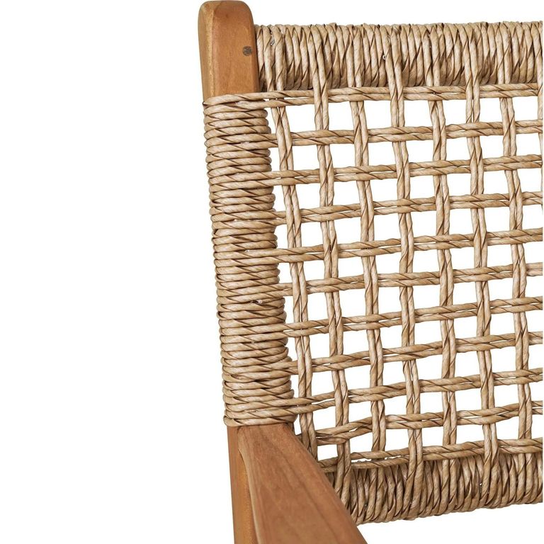 Derby Dining Armchair - Teak Wood & Polyrattan - Natural - Set of 2