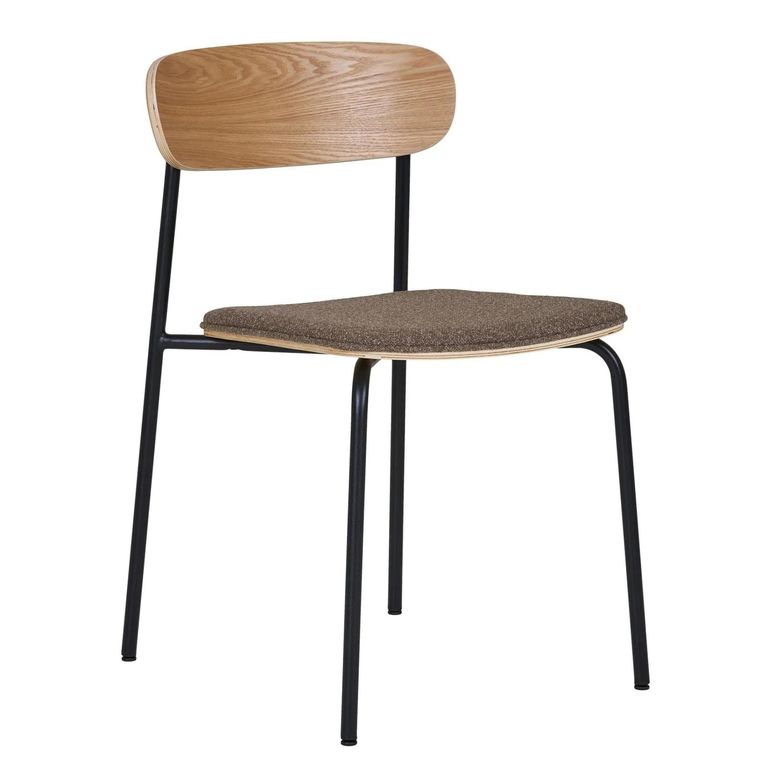 Estepona Dining Chair - Set of 2 - Natural Ash Wood - Brown